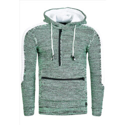 Rusty Neal Rustyneal heren hoodie trui wit modernfit capuchon
