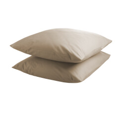 DoubleDry Kussensloop 2 stuks 100% natuurlijk katoen 2x 60x70 licht