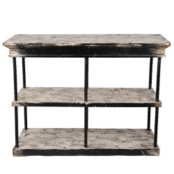 Clayre & Eef Sidetable 120x40x90 cm beige hout metaal
