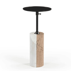 CaliCosy Bijzettafeltje met marmeren voet d23 cm ernest