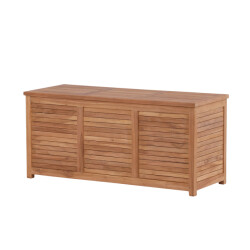 Nest Outdoor Dave teakhouten tuinkussen opbergkist naturel 130 x 60 cm