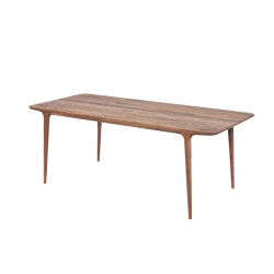 Gazzda Fawn table houten eettafel wild walnut- 220 x 90 cm