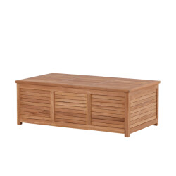 Nest Outdoor Dave teakhouten tuinkussen opbergkist naturel 130 x 46 cm