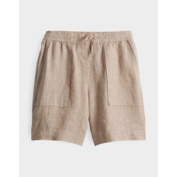 Opus Melane shorts linen 10425613218100 ecru dessin