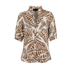 Elvira Collections e2 25-006 blouse cacao
