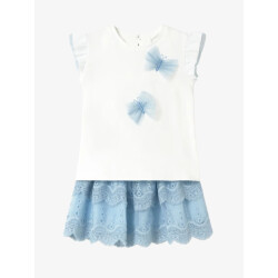 Mayoral Meisjes set rok embroidered tulle