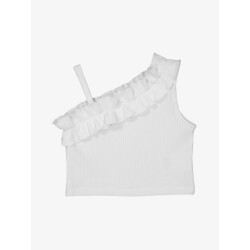 Mayoral Meisjes t-shirt off shoulder wit
