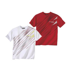 Atlas For Men Heren stripe sport t-shirt (pack of 2)