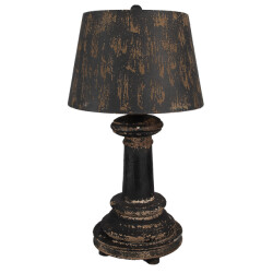 Clayre & Eef Tafellamp Ø 35x64 cm hout metaal