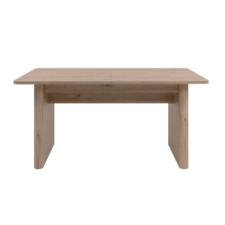 CaliCosy Uitschuifbare eettafel van 160 tot 200 cm, decor eik en travertin sai