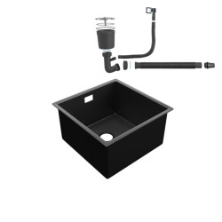Wasophoogte Spoelbak en siphon module z30 zwart