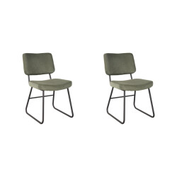 Label51 Eetkamerstoel noah forest ribcord set van 2