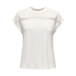 Only Onlfree life batsleeve o-neck mix topjrs off-white