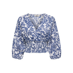 Only Onlchanee 34 smock emb top wvn dessin