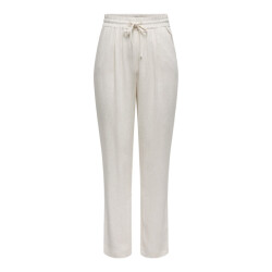Only Onlsiesta hw linen bl shorts pnt beige
