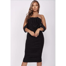 The Dezzy Factory Silky off shoulder dress |