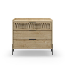 CaliCosy Ladenkast met 3 laden en metalen poten inca l90 cm