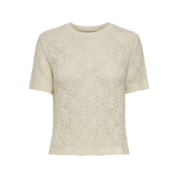 Jacqueline de Yong Jdykofi bayo ss o-neck pullover kn ecru