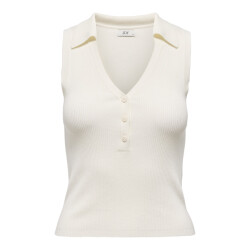 Jacqueline de Yong Jdynanna sl collar top knt off-white