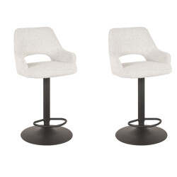 Label51 Barkruk fer - boucle 47 x 45cm set van 2
