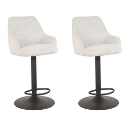 Label51 Barkruk fender - boucle 42 x 40cm set van 2