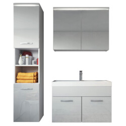 Badplaats Badkamermeubel set paso 80 x 40 cm hoogglans badmeubel met