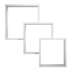 CaliCosy Wandplank met 3 compartimenten l64 cm fibi