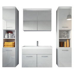 Badplaats Badkamermeubel set paso xl 80 x 40 cm hoogglans badmeubel met