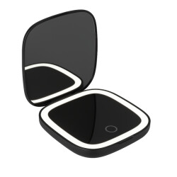 Casa di Elturo Oplaadbare make-up spiegel met led verlichting 10x vergroting 10x10x2,5 cm -
