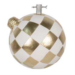 Clayre & Eef Kerstboom standaard 42x42x44 cm goudkleurig keramisch materiaal
