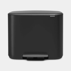 Brabantia Bo pedaalemmer 3 x 11 liter matt black