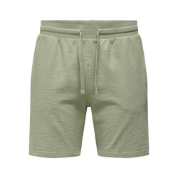 Only & Sons Onskian reg seersucker shorts noos olijf