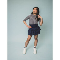 Looxs Revolution Skort woven oxford blue voor meisjes in de kleur