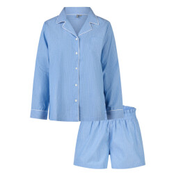 By Louise Dames pyjama set short + blouse gestreept