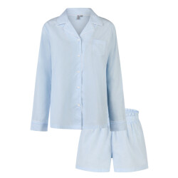 By Louise Dames pyjama set short + blouse effen