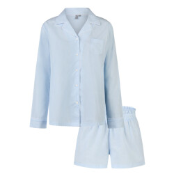 By Louise Dames pyjama set short + blouse effen