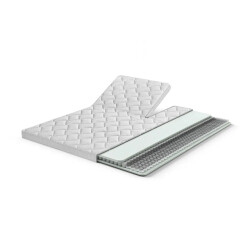 Beddenscout24 Luxe hybride micropocket split topper 11cm 200x200 cm