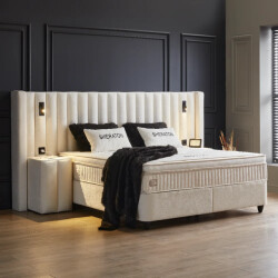 Beddenscout24 Boxspring bed met opbergruimte 180x200 cm - sheraton inclusief 32 cm