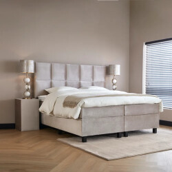 Beddenscout24 Boxspringbed 180x210 cm velvet alexia inclusief cm matras en