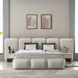 Beddenscout24 Boxspring met opbergruimte lowen 140x200 cm inclusief 30 cm matras en
