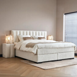 Beddenscout24 Boxspringbed amalia 140x200cm inclusief cm matras en topper