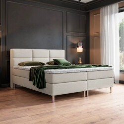 Beddenscout24 Boxspringbed amstel 160x200 inclusief cm matras en topper