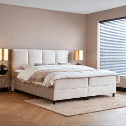 Beddenscout24 Boxspring bed met opbergruimte 140x200 cm - opbergbed barcelona