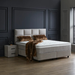 Beddenscout24 Boxspring bed met opbergruimte 180x200 cm - opbergbed ayana inclusief