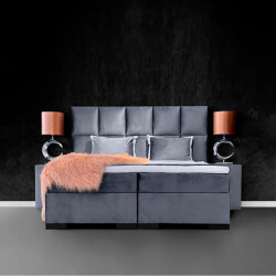 Beddenscout24 Boxspringbed 140x200 cm - coco velvet inclusief cm matras en topper