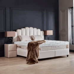 Beddenscout24 Boxspring bed met opbergruimte 140x200 cm - opbergbed jazzlyn
