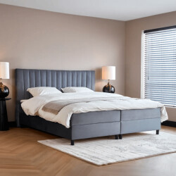Beddenscout24 Boxspring bed met opbergruimte 140x200 cm - opbergbed wanda