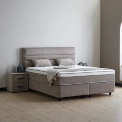 Beddenscout24 Boxspring bed met opbergruimte 160x200 cm - opbergbed maya inclusief