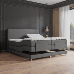 Beddenscout24 Boxspringbed elektrische nika 160x200 inclusief cm matras en topper