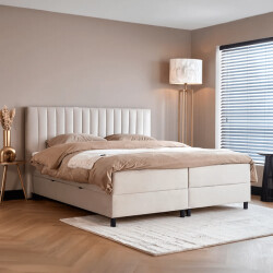 Beddenscout24 Boxspring bed met opbergruimte 140x200 cm - opbergbed wanda